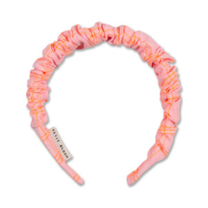 Smocked Headband - Pink / Neon Orange