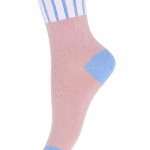Vertical stripes socks - Alt rosa