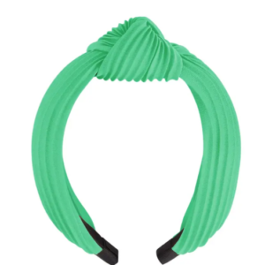 Haarband rib met knoop - groen