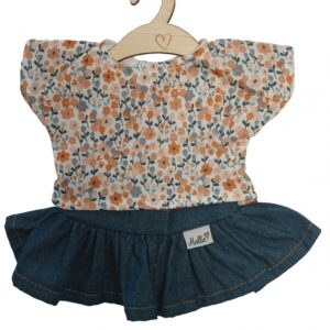 Poppenrok en shirt happy flower