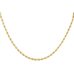Unisex ketting gedraaid 40cm - goud-4MM