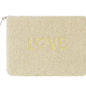 Make-up tas teddy love - beige