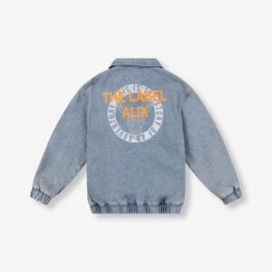 Woven Bomber Denim Jacket
