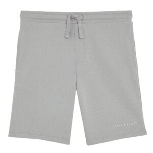 Script Embroidered Sweat Short - Grey Mirage