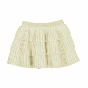 Pleated tulle skirt - Champagne