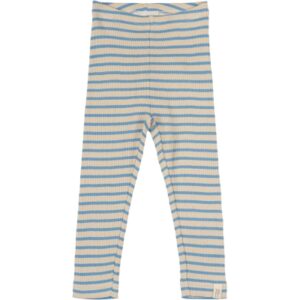 Legging Modal Striped - Allure Blue - Off White
