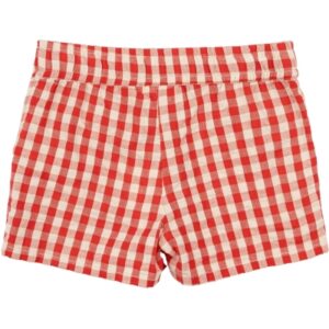Nelly Shorts - Poppy Red Check