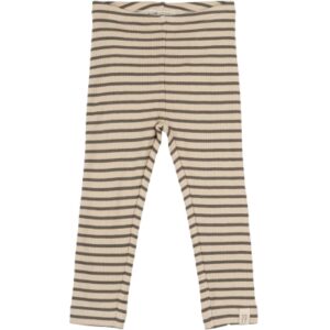 Legging Modal Striped - Earth Brown - Off White