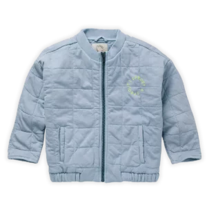 QUILTED BOYS JACKET - Misty Blue