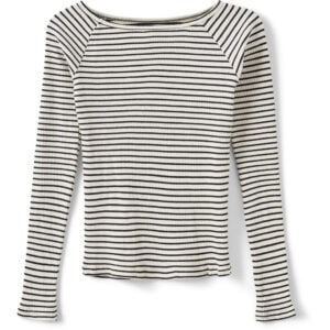 SOMASY T-SHIRT LONG SLEEVE - Black Striped