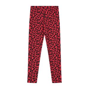 LEOPARD PANTS TRUE RED