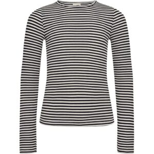 PETRICIASY T-SHIRT LONG SLEEVE - Navy Striped