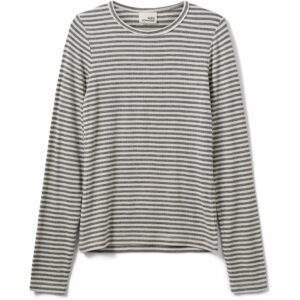 PETRICIASY T-SHIRT LONG SLEEVE - Grey Striped