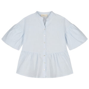 Isabelle Dress - Stripes Light Blue/White