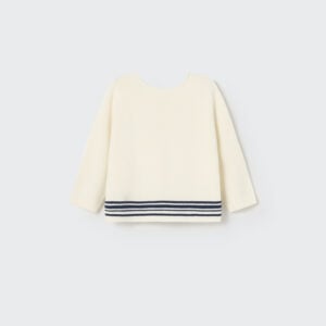 Kaia Tricot Viscose Baby Sweater - Navy