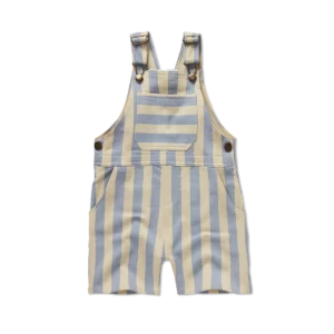 SWEAT DUNGAREE STRIPES - Sesame