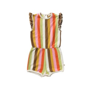 Multi Stripes | Ruffle Jumpsuit