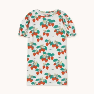 STRAWBERRIES PUFF SLEEVE DRESS