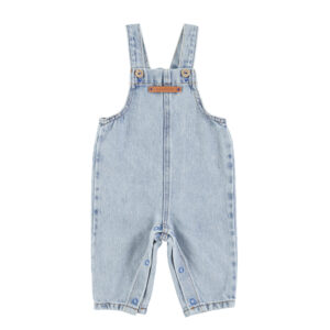 Baby dungarees | washed blue denim