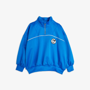 Ritzratz Patch Half Zip Sweatshirt - Blue