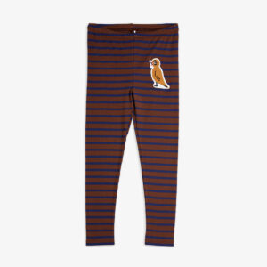 Stripe Bird Patch Leggings