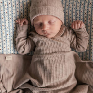 Aiko Modal Pointelle Rib - Soft Beige