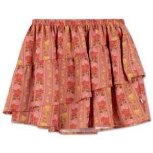 Ruffle Skirt - Coral Bloom Fiesta