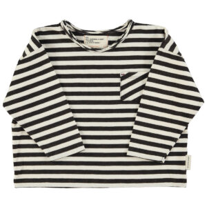 Longsleeve t'shirt | Ecru & black stripes