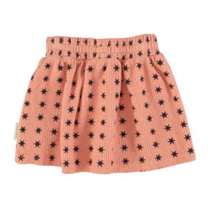 Short skirt | Pink w/ black stars