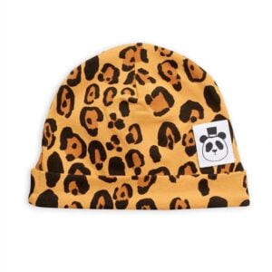 Basic leopard baby beanie