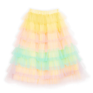 Multicolor Frills Skirt