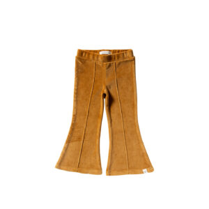 Velvet Jersey | Flared Legging - Bone Brown