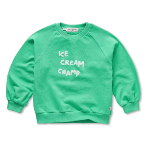 Raglan Sweatshirt Ice Cream Champ - Jade Green